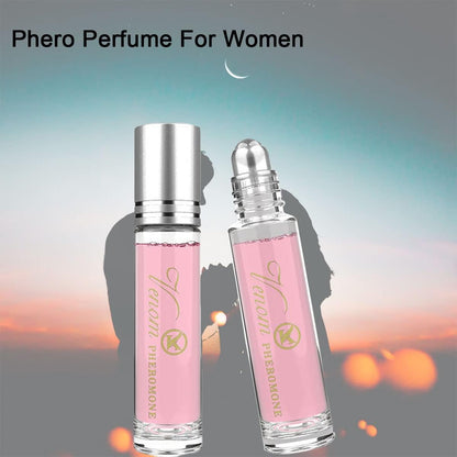 Women Pheromone Perfume - 2 Pcs Phero Perfume Long-Lasting and Addictive Personal Roll-On Pheromone Perfume Cologne Oil Fragrance for Women to Attract Men