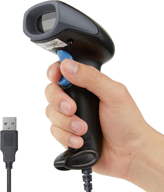 Handheld USB 2D Barcode Scanner, USB Wired 2D 1D QR Code Scanners,Automatic QR Code Scanner for PC POS System,Mobile Payment, Convenience Store, Supermarket, Warehouse