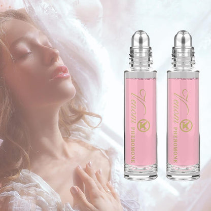 Women Pheromone Perfume - 2 Pcs Phero Perfume Long-Lasting and Addictive Personal Roll-On Pheromone Perfume Cologne Oil Fragrance for Women to Attract Men