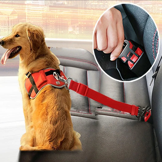 Pet Car Safety Belt Harness: Adjustable Seat Belt for Dogs and Cats